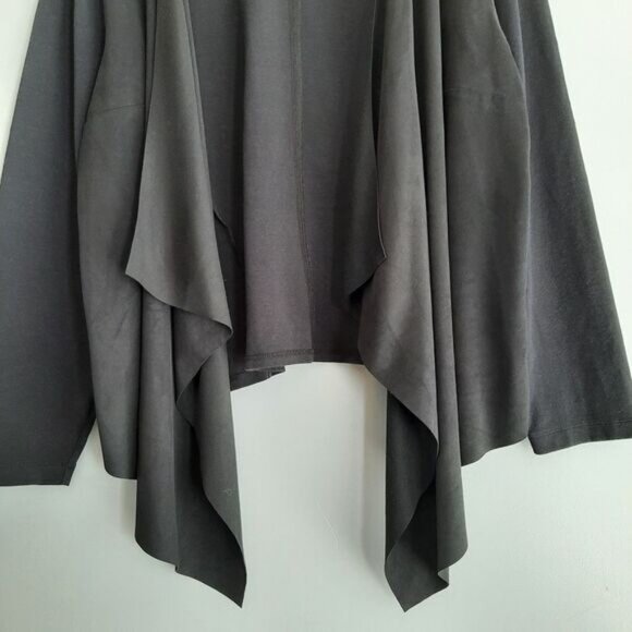 JOE FRESH Mixed Media Open Front Waterfall Cardigan Sz 3X Flawed - Picture 4 of 12